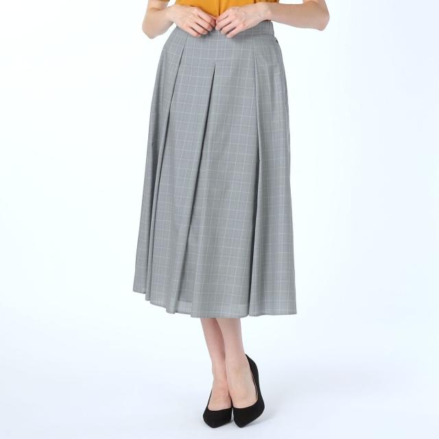 スキャパ（SCAPA）/ライトグレンチェックスカート