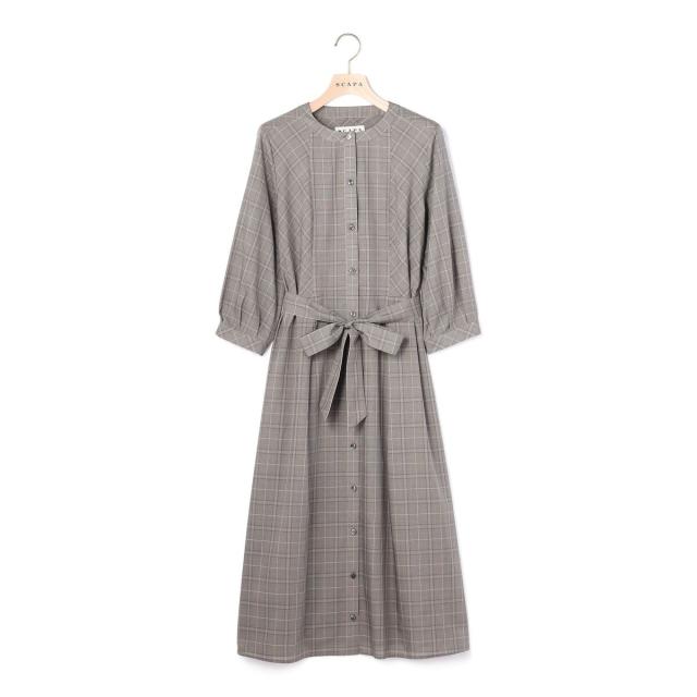スキャパ（SCAPA）/ライトグレンチェックワンピース