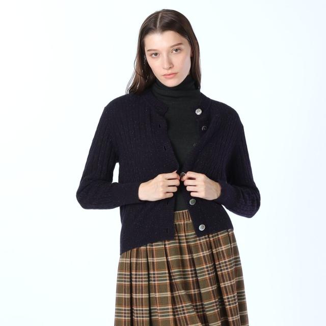 スキャパ（SCAPA）/ウールネップニットカーディガン