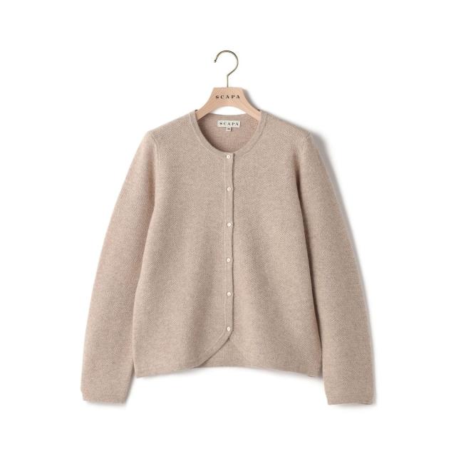 スキャパ（SCAPA）/スモールパターンニットカーディガン