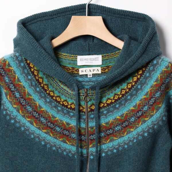 【NEW】スキャパ（SCAPA）/ＥＲＩＢＥ　Ｈｏｏｄｙニット NEW】スキャパ（SCAPA）/ERIBE Hoodyニット