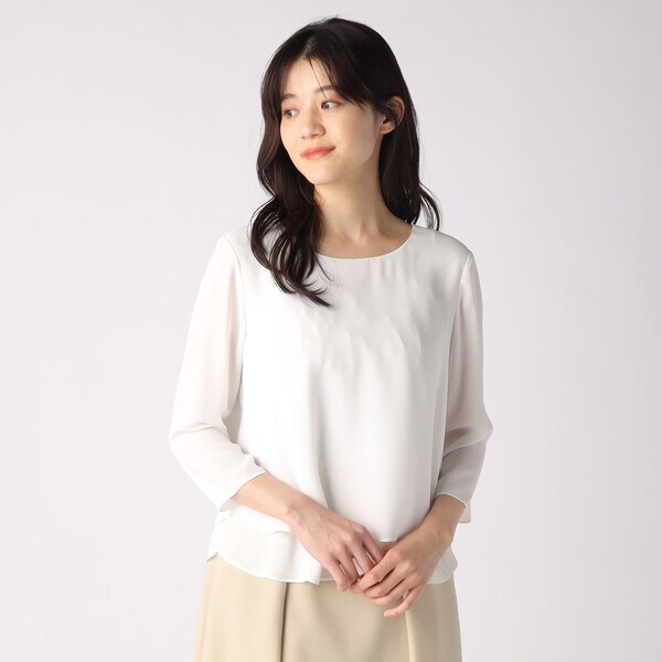 キース/ジョーゼットブラウス