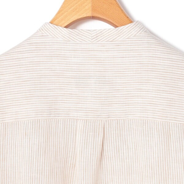 キース（KEITH）/リネンストライプスタンドカラーブラウスの通販はau