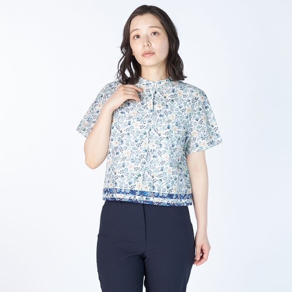 キース（KEITH）/Anniversary Edenham Liberty Print Half Sleeve Blou