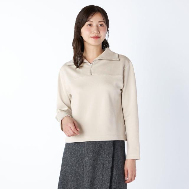 キース（KEITH）/ポンチジッププルオーバーカットソー