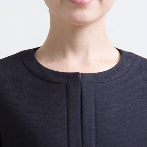 エスコミュール/お受験スーツ／濃紺スーツ／前ファスナー／面接