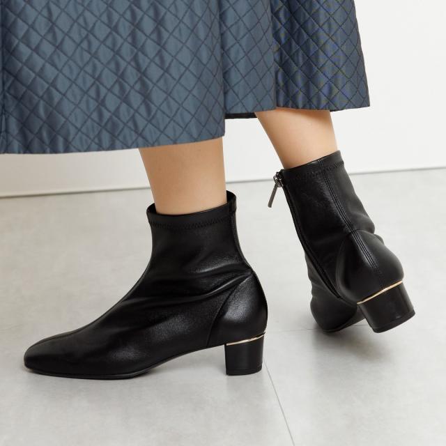 HIMIKO（HIMIKO）/【SALE/30%OFF】【撥水】【卑弥呼】4cmヒールシープレザーストレッチブーツ/631401