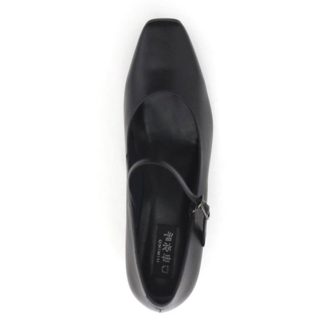 HIMIKO（HIMIKO）/撥水＜3．5cmヒール＞ストラップ付ブラックパンプス