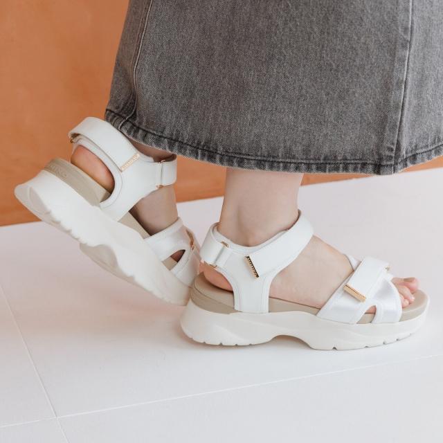 HIMIKO（HIMIKO）/厚底でも軽くて楽々！◆【WEB限定】【卑弥呼 26SS】クロスデザインスポーツサンダル/647202_1