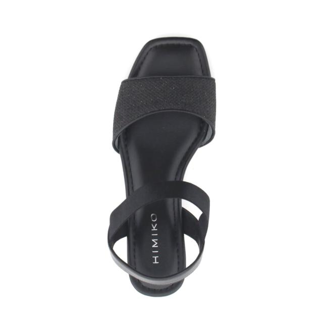 HIMIKO ヒミコ ゴムベルトグリッターサンダル　ブラック　大きいサイズ　26 HIMIKO（HIMIKO）/《再値下げ40％OFF》【25春夏新作】在庫僅か！◇