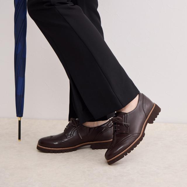 卑弥呼 レイン（HIMIKORAIN）/雨の日にサッと履ける紐靴レイン◇【耐水】レースアップレインシューズ/644102