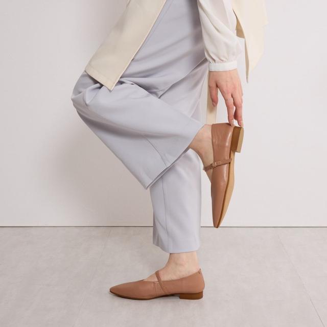 HIMIKO（HIMIKO）/＊雑誌掲載＊サッと履けるストラップ◇【ボロネーゼ製法】メリージェーンフラットパンプス/641307