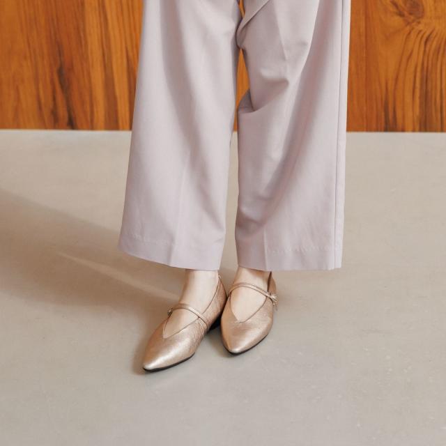 HIMIKO（HIMIKO）/＊雑誌掲載＊サッと履けるストラップ◇【ボロネーゼ製法】メリージェーンフラットパンプス/641307