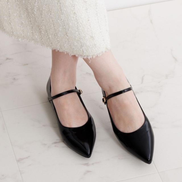 HIMIKO（HIMIKO）/卑弥呼のWEB限定デザイン◇【本革】フラットメリージェーンパンプス/640005