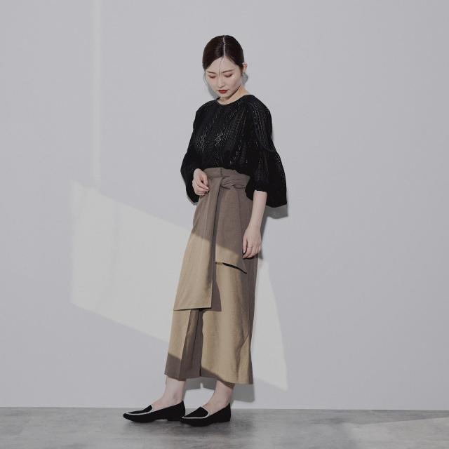 HIMIKO（HIMIKO）/洗えるパンプスシリーズ◇【25秋冬新作 】【NICAL】洗えるバイカラーニットパンプス/544304