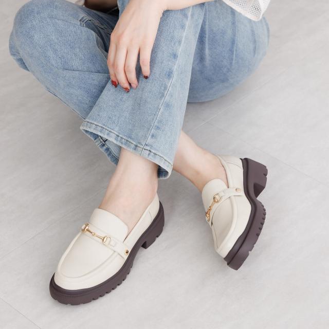 HIMIKO（HIMIKO）/3種のベルト付き【25春夏新作 】【NICAL】3WAYパーツトラックソールローファー/544313 HIMIKO（HIMIKO）/3種のベルト付き【25春夏新作 】【NICAL】3WAYパーツ