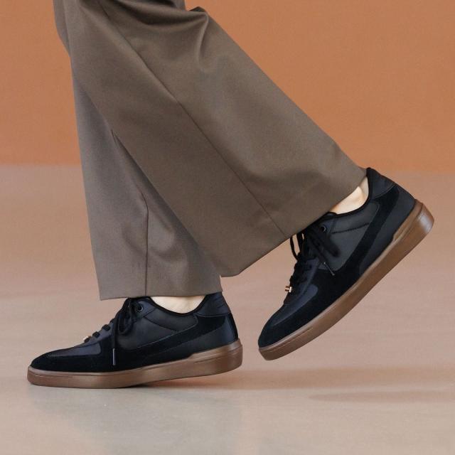 卑弥呼（himiko ）/秋の軽快スニーカー【軽量】【25秋冬新作】【撥水】スエードコンビコートソールスニーカー/657101