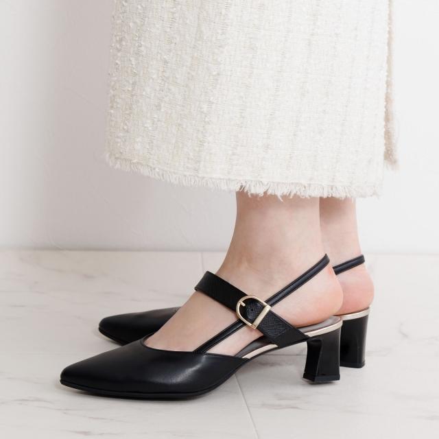 HIMIKO（HIMIKO）/シルエットがきれい◇【25秋冬新作】ポインテッドトゥバックストラップパンプス/651508