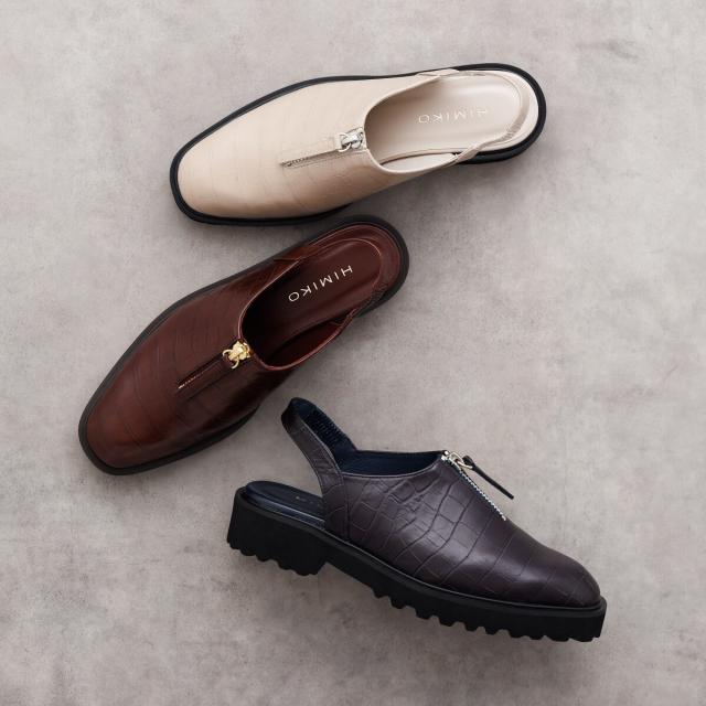 HIMIKO（HIMIKO）/サッと着脱できる新アイテム【卑弥呼25AW】【撥水】センタージップクロッグシューズ/651516