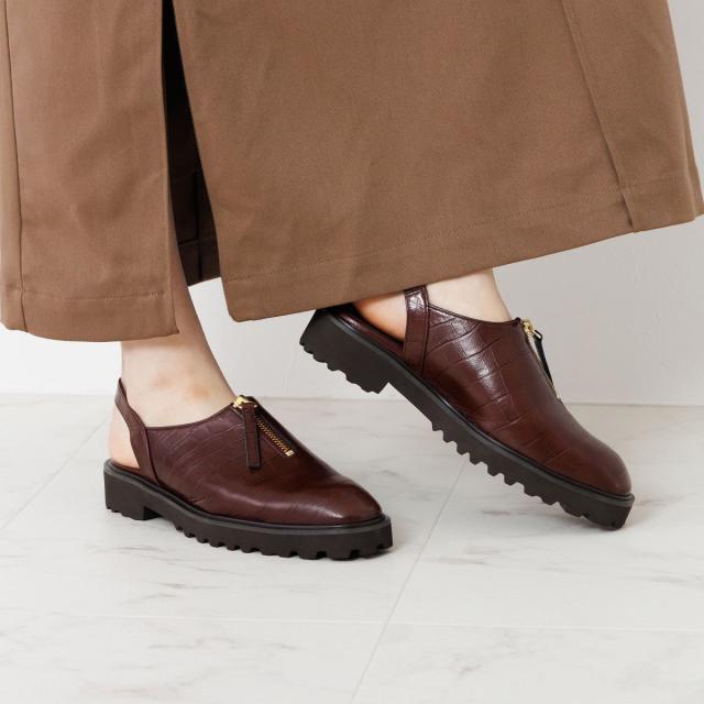 HIMIKO（HIMIKO）/サッと着脱できる新アイテム【卑弥呼25AW】【撥水】センタージップクロッグシューズ/651516