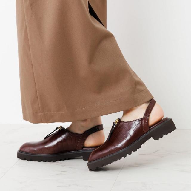 HIMIKO（HIMIKO）/サッと着脱できる新アイテム【卑弥呼25AW】【撥水】センタージップクロッグシューズ/651516