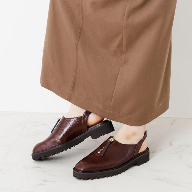 HIMIKO（HIMIKO）/サッと着脱できる新アイテム【卑弥呼25AW】【撥水】センタージップクロッグシューズ/651516