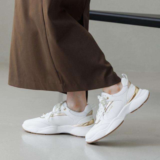 HIMIKO（HIMIKO）/上質な本革スニーカー【撥水】【卑弥呼25AW】ボリュームソールスニーカー/607006