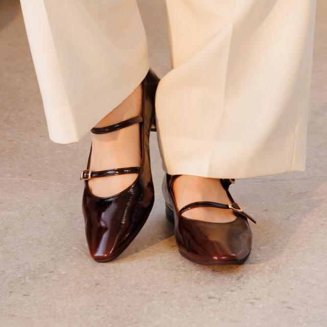 HIMIKO（HIMIKO）/結婚式〜お仕事まで【卑弥呼25AW】ダブルベルトローヒールメリージェーンパンプス/651313