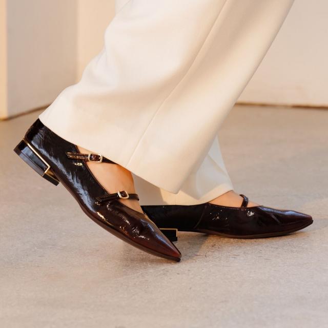 HIMIKO（HIMIKO）/結婚式〜お仕事まで【卑弥呼25AW】ダブルベルトローヒールメリージェーンパンプス/651313