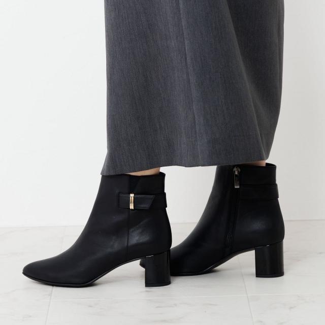 卑弥呼（himiko ）/上品できれい【撥水】【卑弥呼25AW】5．5cmヒールベルトパーツデザインブーツ/653401