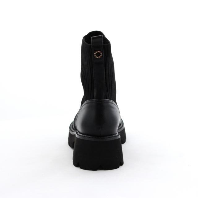 HIMIKO（HIMIKO）/ニットが優しく包み込む【卑弥呼25AW】トラックソールリブニットブーツ/651419