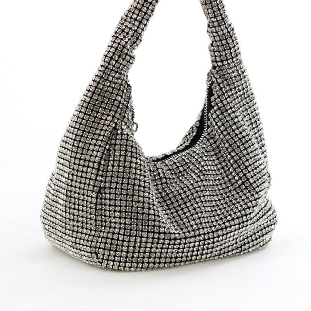 HIMIKO（HIMIKO）/パーティーにも【卑弥呼25AW】ラインストーンワンハンドルバッグ/554381