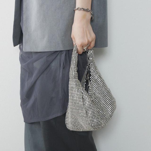 HIMIKO（HIMIKO）/パーティーにも【卑弥呼25AW】ラインストーンワンハンドルバッグ/554381