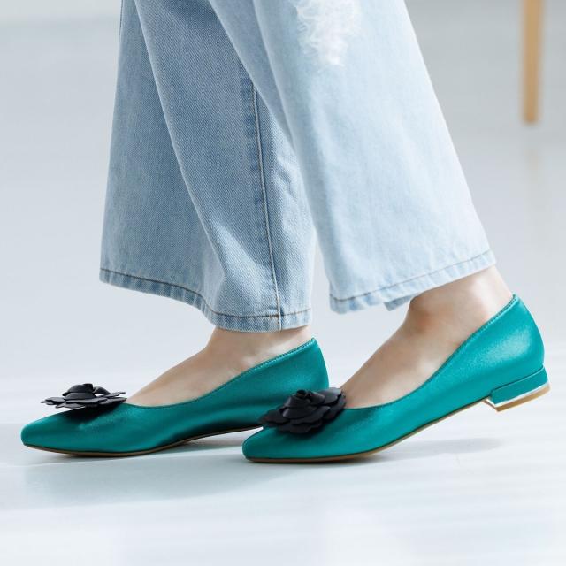 HIMIKO（HIMIKO）/コラボ【HANAE MORI×HIMIKO】 フラワーモチーフ フラットパンプス/661127_10