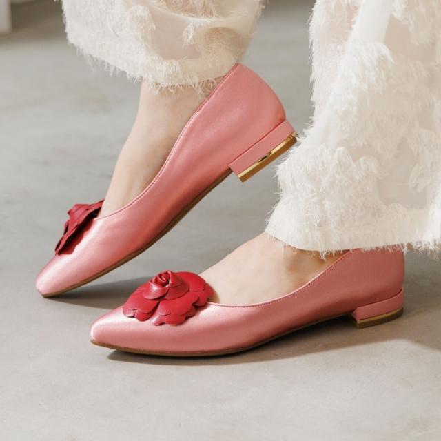 HIMIKO（HIMIKO）/コラボ【HANAE MORI×HIMIKO】 フラワーモチーフ フラットパンプス/661127_7
