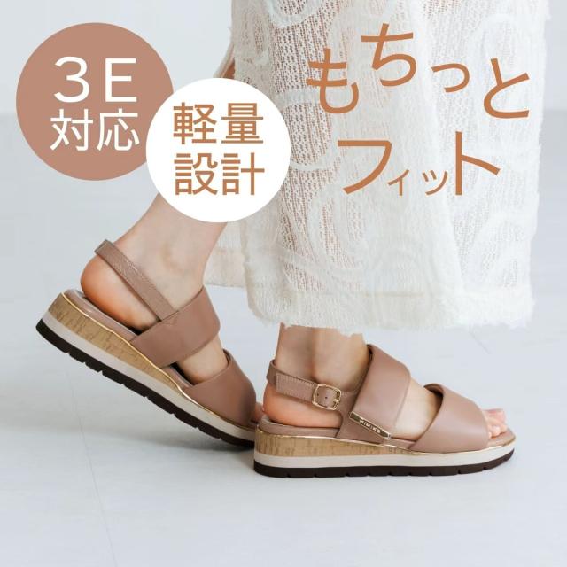 HIMIKO（HIMIKO）/着脱楽々♪もちっとフィット◆【軽量】【卑弥呼26SS】ソフトシープパデットサンダル/661211