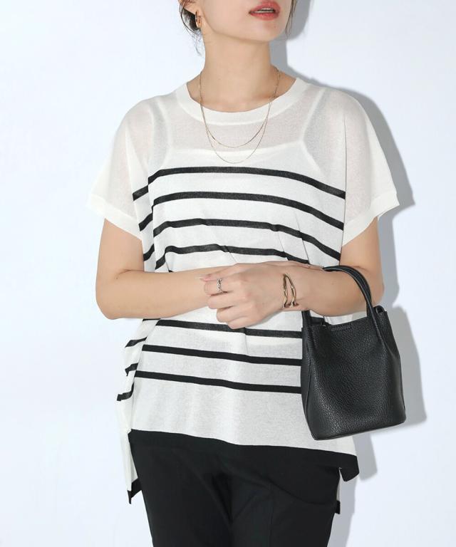 ブージュルード（Bou Jeloud）/ニットボーダートップスの通販は