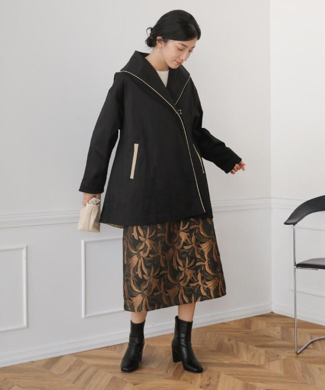 ブージュルード　コート ブージュルード（Bou Jeloud）/パイピングカラーコートの通販はau PAY