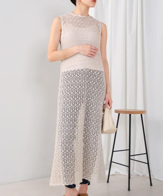 ブージュルード（Bou Jeloud）/ワシ混ニット前後2wayワンピースの通販