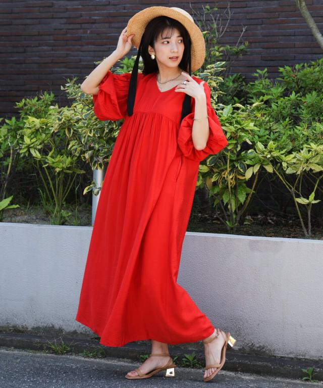 ブージュルード（Bou Jeloud）/袖ボリューム前後２ｗａｙワンピースの通販は 4,912円