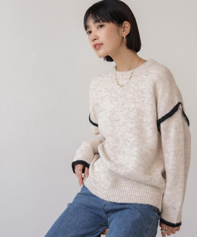 ブージュルード（Bou Jeloud）/配色デザインニットの通販は