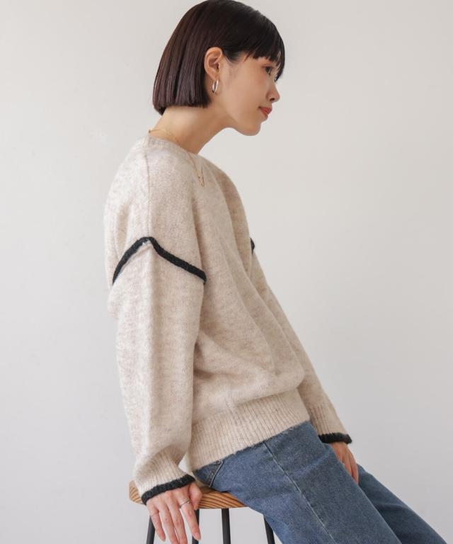 ブージュルード（Bou Jeloud）/配色デザインニットの通販は