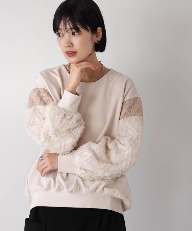 ブージュルード（Bou Jeloud）/袖ジャガードプルオーバーの通販は