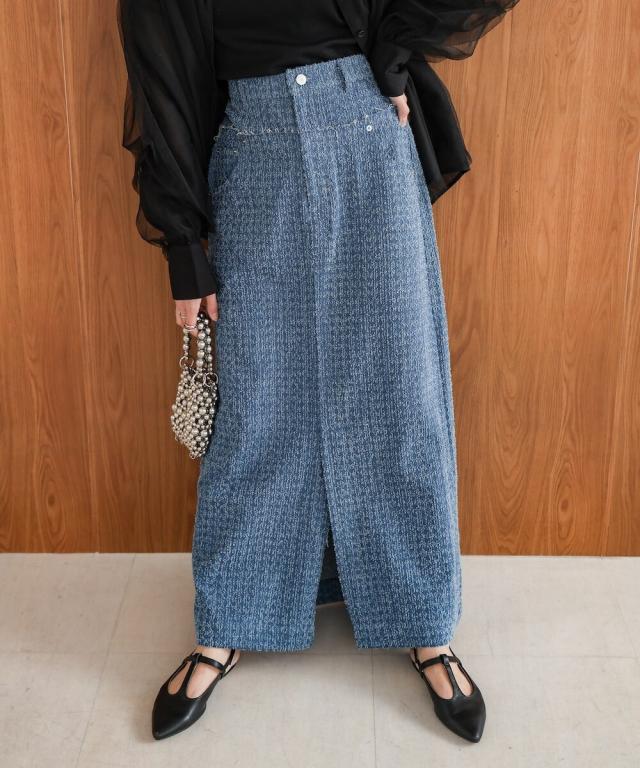 バブ（Bab）/ドットダメージデニムスカートの通販は 6,930円