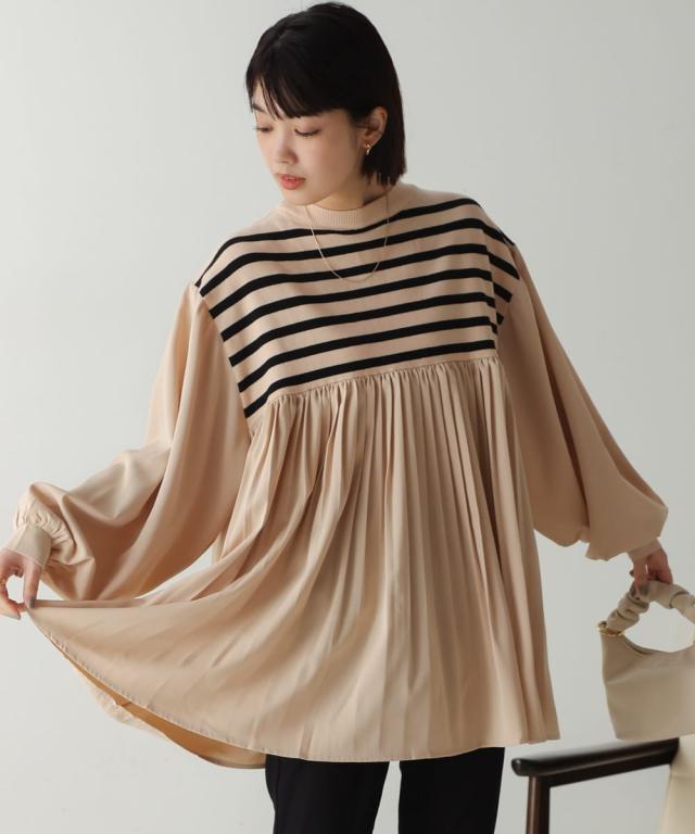 【NEW】ブージュルード（Bou Jeloud）/ボーダードッキングチュニックの通販は 5,405円