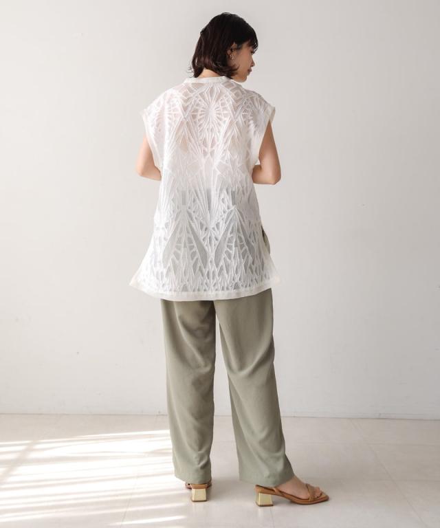 ブージュルード（Bou Jeloud）/Vネックレースプルオーバーの通販はau