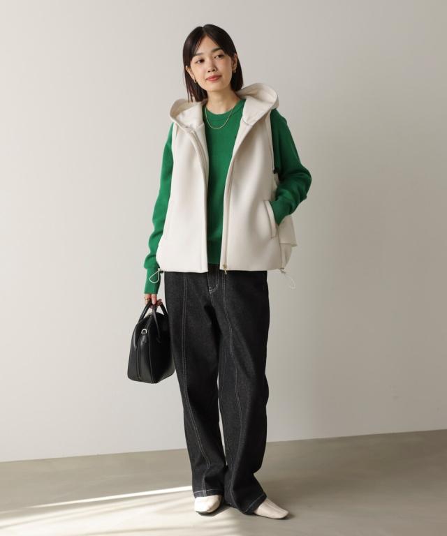 新品タグ付きブージュルード◯①定価12870 ダンボールドッキングベスト NEW】ブージュルード（Bou Jeloud）/ダンボールドッキングベスト