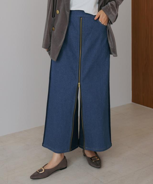ブージュルード（Bou Jeloud）/デニム配色ＺＩＰ　パンツ
