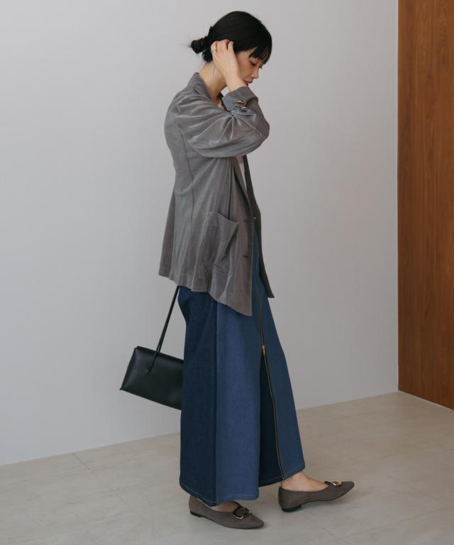 ブージュルード（Bou Jeloud）/デニム配色ZIP パンツ