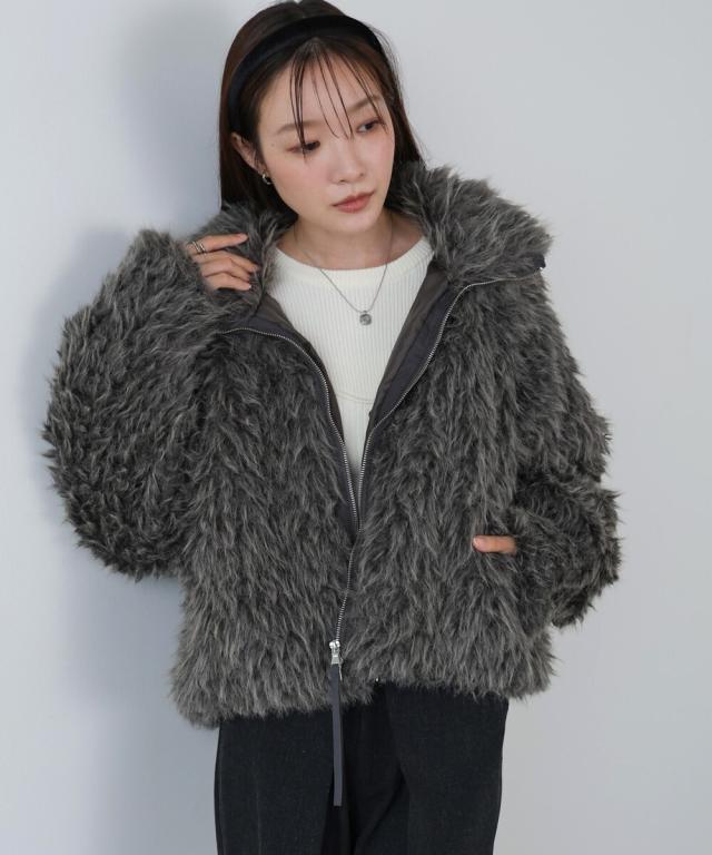 バブ（Bab）/ミックスシープスタンドブルゾン